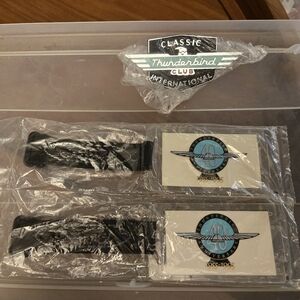 Classic Thunderbird Club Int'l Grill Badge and 2 Luggage Tags